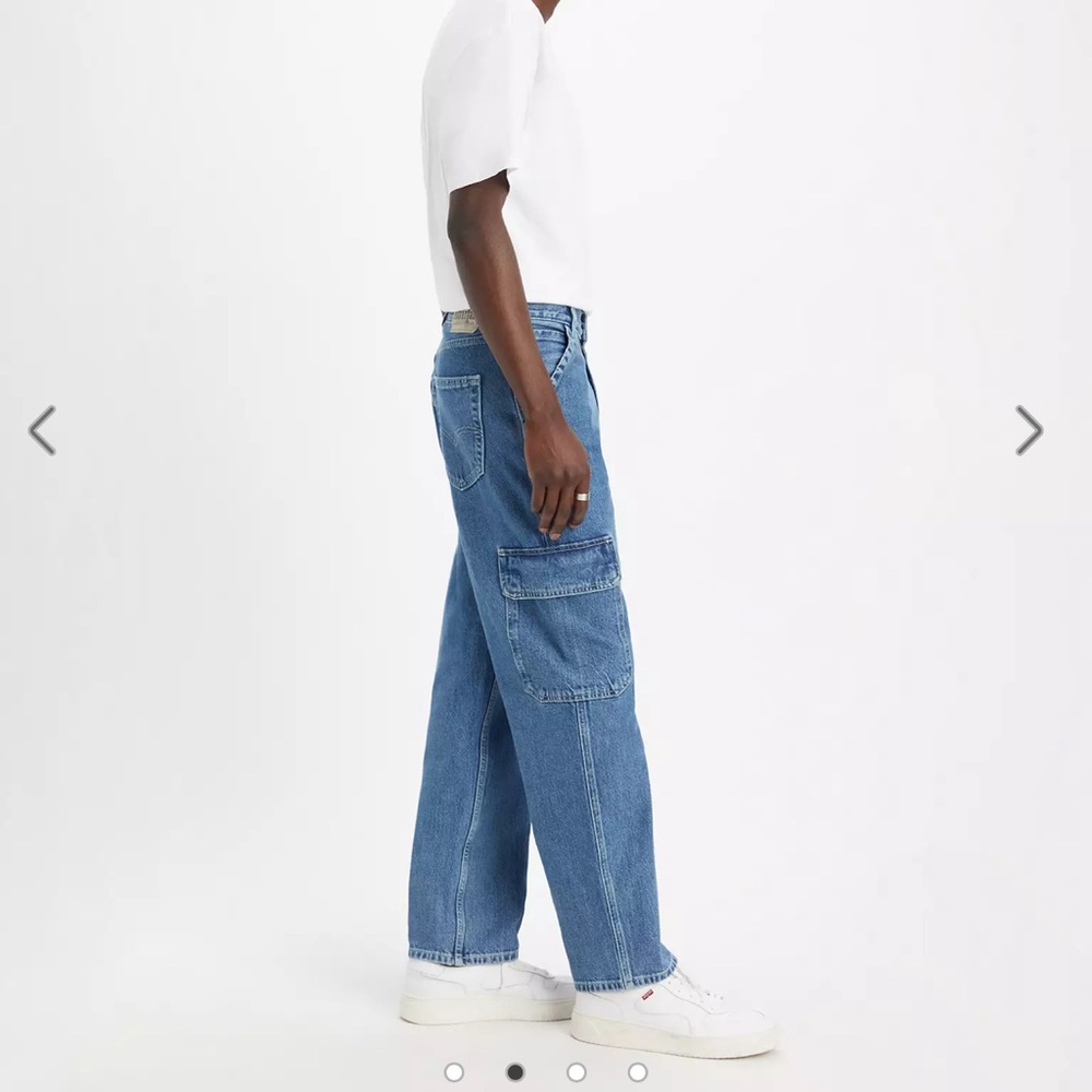 NEW LEVI'S SILVERTAB LOOSE CARGO JEANS 30X32